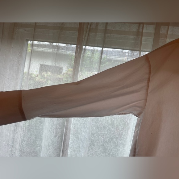 LAUNDRY by Shelli Segal oversized white button-down blouse - Picture 10 of 16